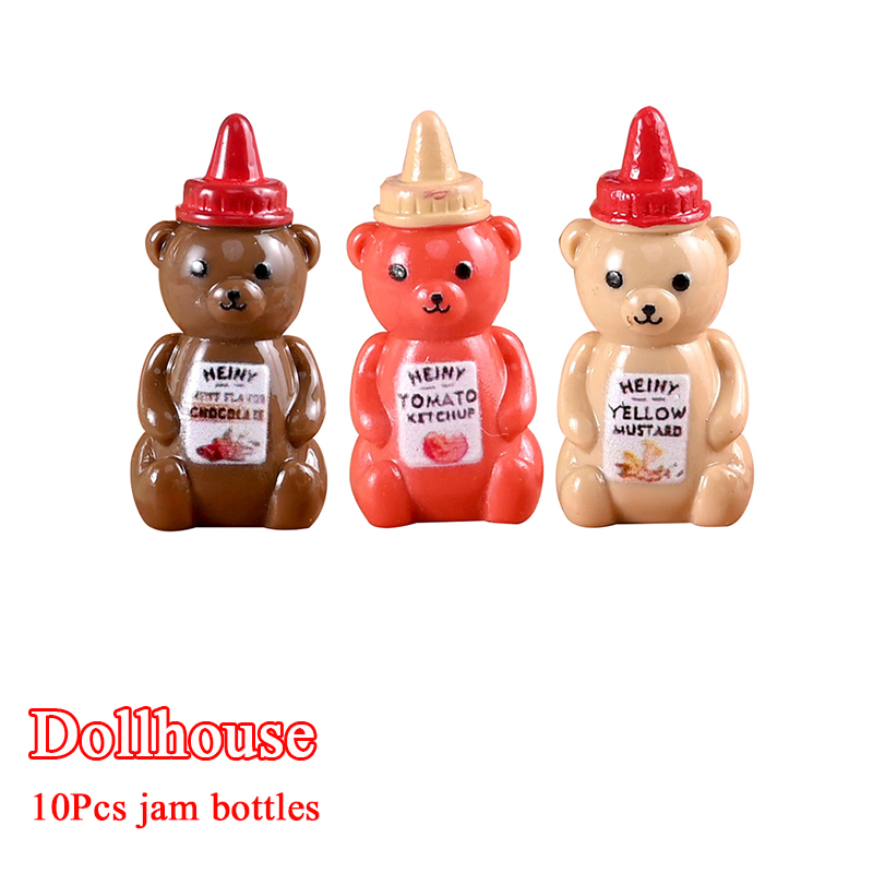 Kitchen Gadgets Best - 10개 1/12 인형집 모형 작은 곰