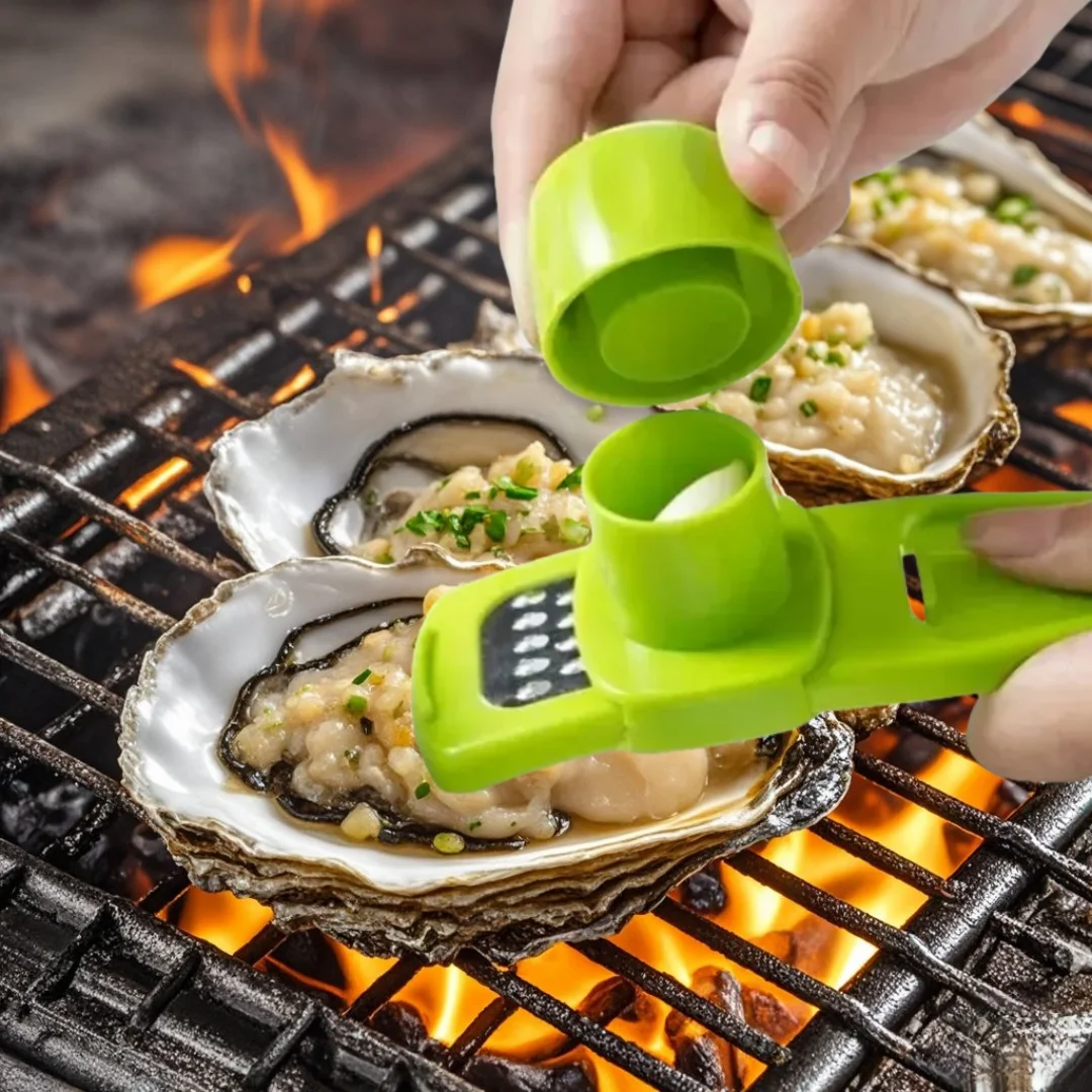 Kitchen Gadgets Green - 1PCS 미니 마늘 분쇄기 창의적인 마늘