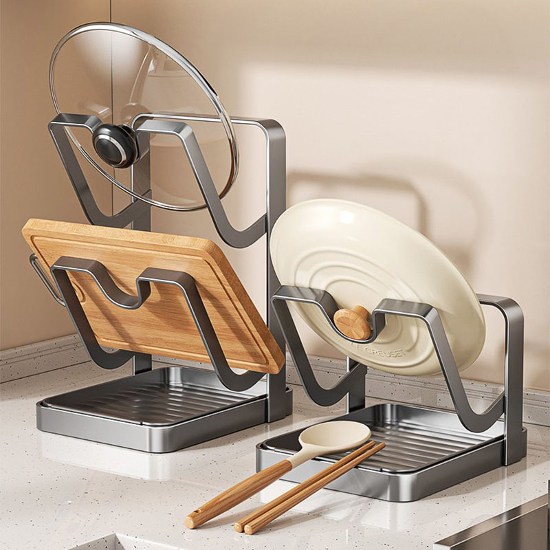 Kitchen Gadgets Under 100 - 싱크대용 헤비듀티 탄소강 냄비뚜껑 홀더, 다용도