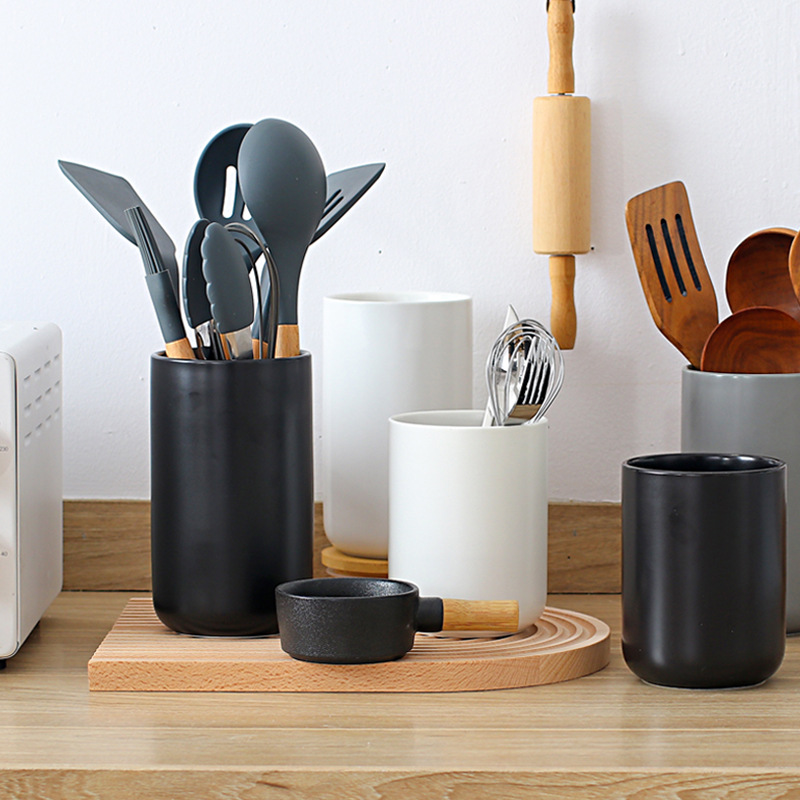 Kitchen Gadgets Under 100 - 세라믹 보관 용기 북유럽 주방기구 홀더