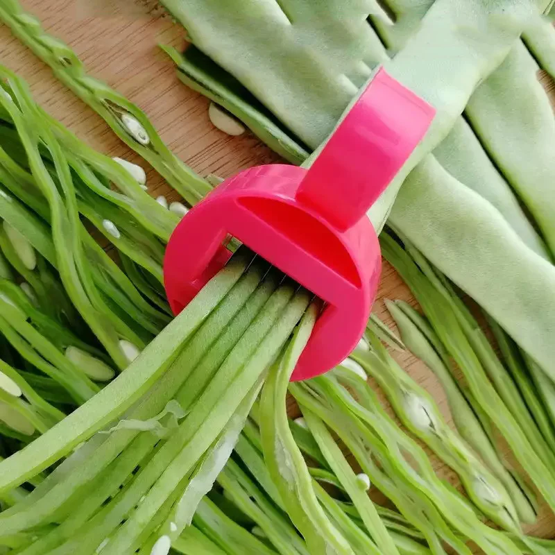 Kitchen Gadgets Green - 콩 슬라이서 녹색 콩 슬라이서 커터
