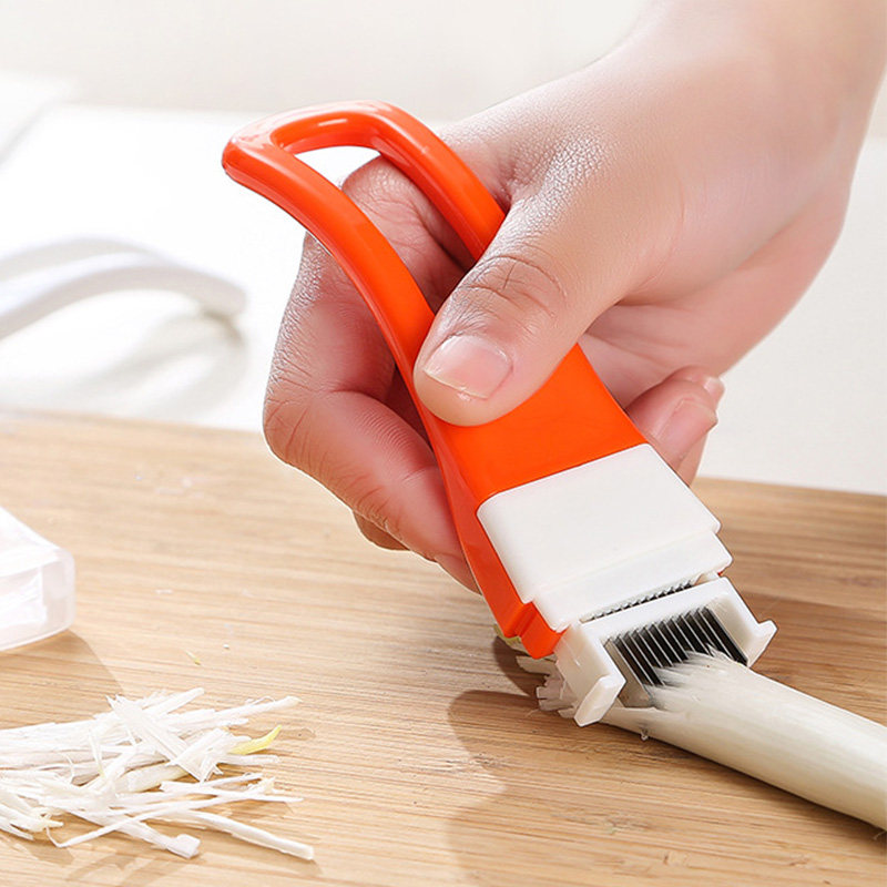 Kitchen Gadgets Green - 파채칼, 다기능 파 슬라이서, 가정용 주방
