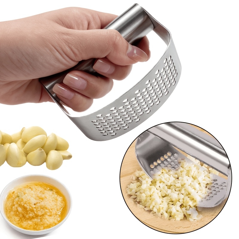 Manual Garlic Press - 스테인리스 스틸 링형 수동 마늘 프레스