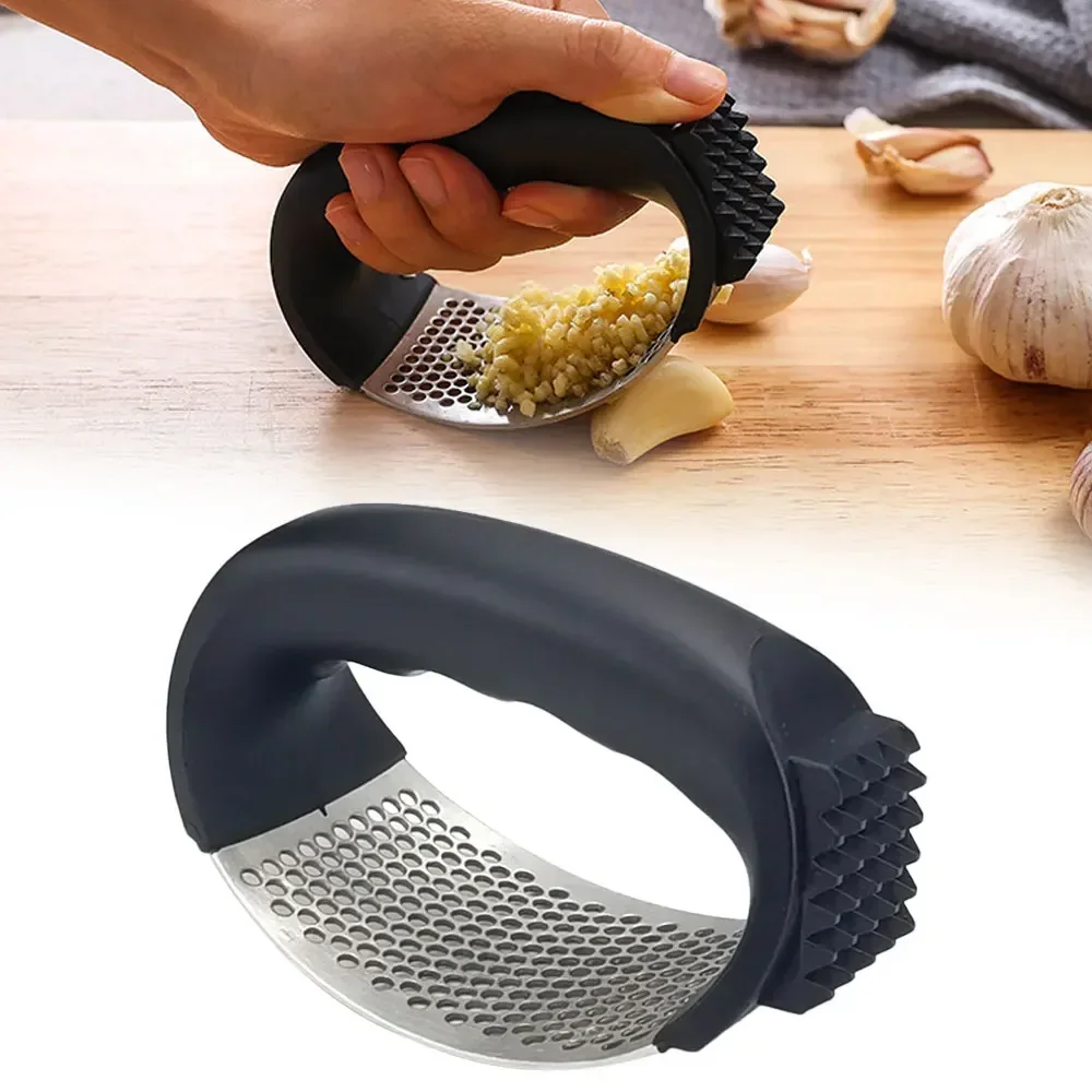 Manual Garlic Press - 내구성 있는 스테인리스 스틸 수동 마늘