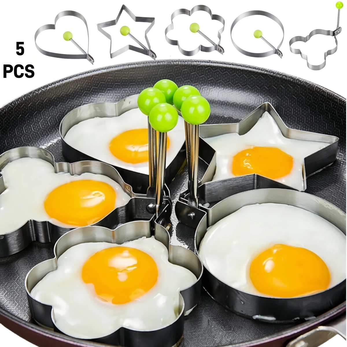 Kitchen Gadgets You Must Have - 프리미엄 스테인레스 스틸 하트 모양 계란
