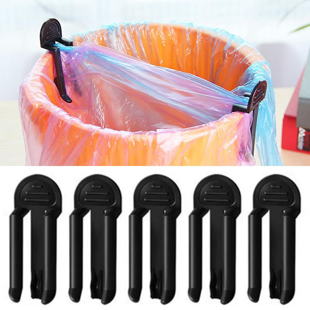 Kitchen Gadgets Kitchen - 2/5개 플라스틱 쓰레기봉투 클립 고정형 쓰레기통