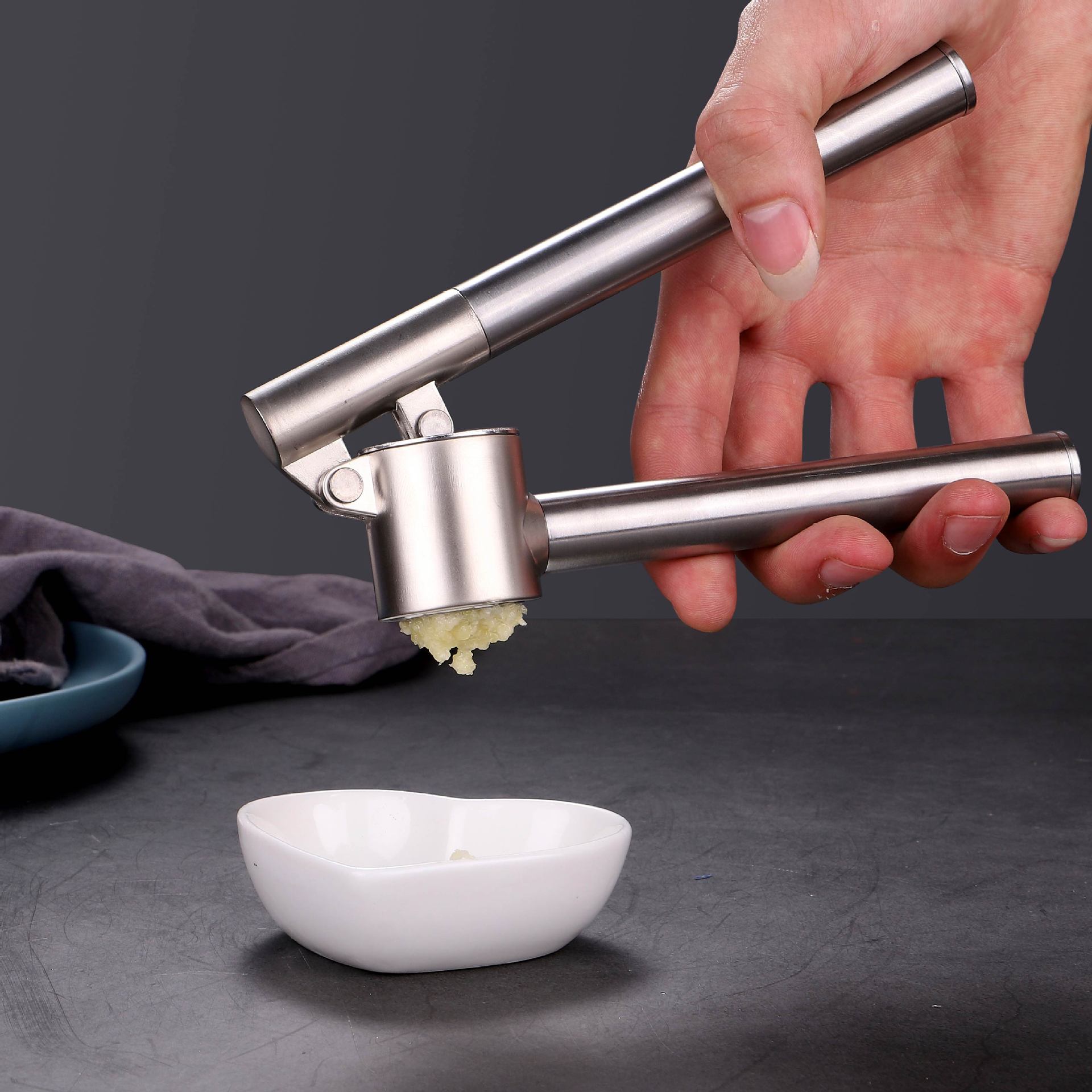Kitchen Gadgets Garlic - 스테인리스 스틸 마늘 프레스 분쇄기, 주방용,