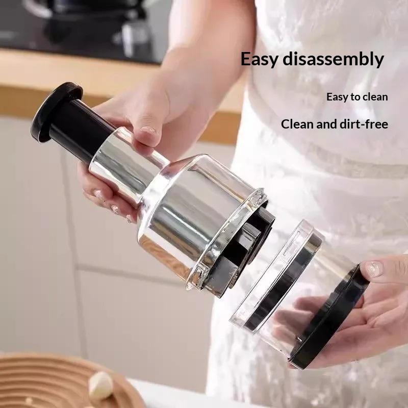 Manual Garlic Press - 304 스테인리스 스틸 수동 마늘 프레스