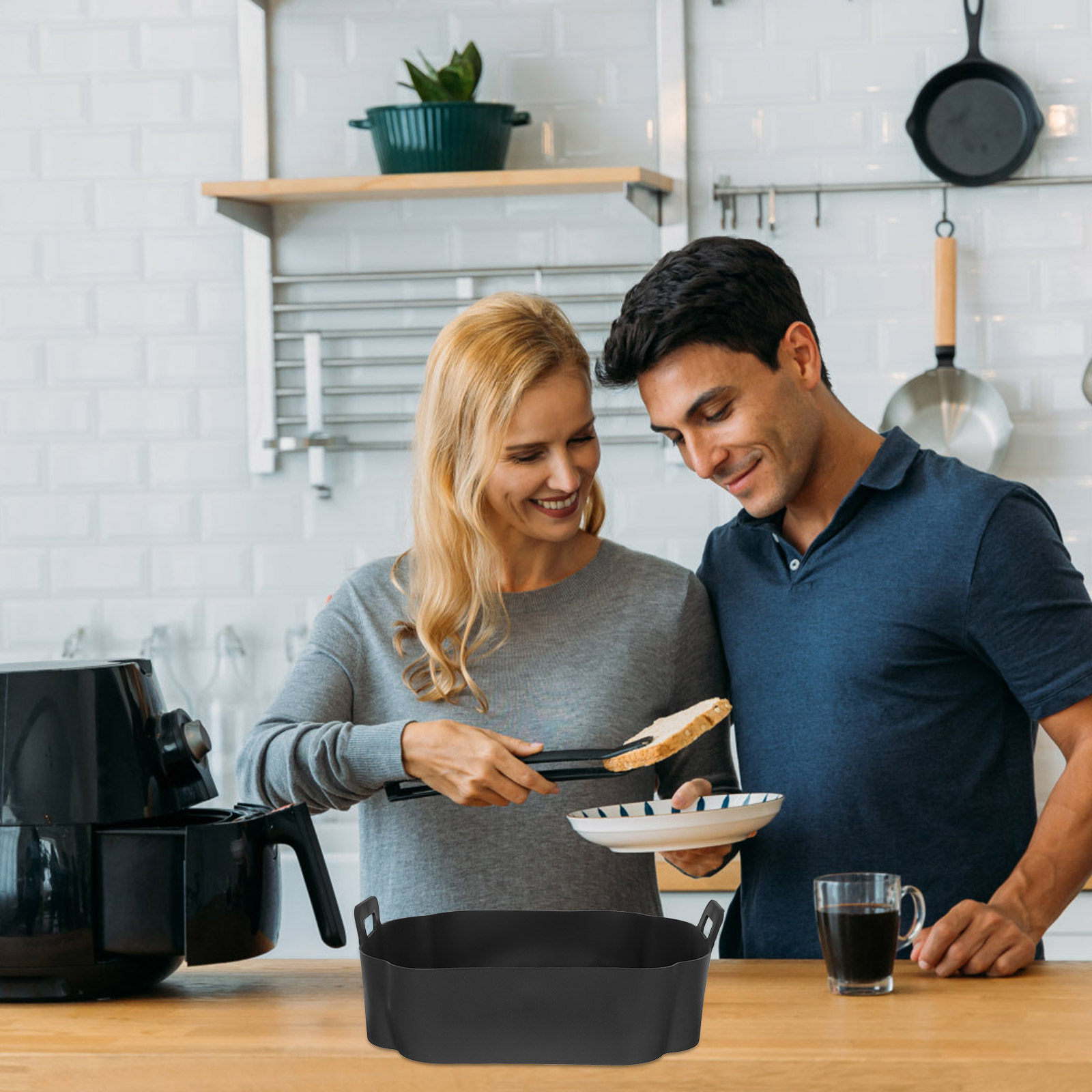 Air Fryer Accessories - 에어프라이어 실리콘 라이너 재사용 가능 논스틱