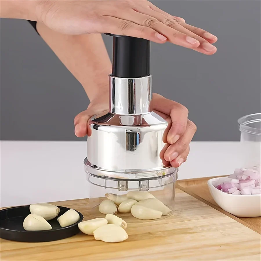 스테인레스 스틸 마늘 프레스 음식 분쇄기 커터 고기 분 - Manual Garlic Press 리뷰 및 가격