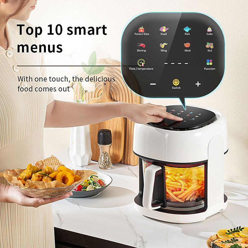 스마트 에어 프라이어 전기 시각적 창, 오일 프리 에어 - Xiaomi Kitchen Gadgets 리뷰 및 가격