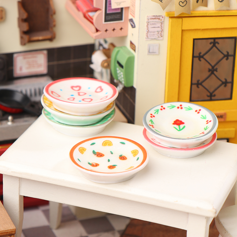 5Pcs 1/12 인형 집 미니 접시 요리 모델 인형  - Kitchen Gadgets Best 리뷰 및 가격