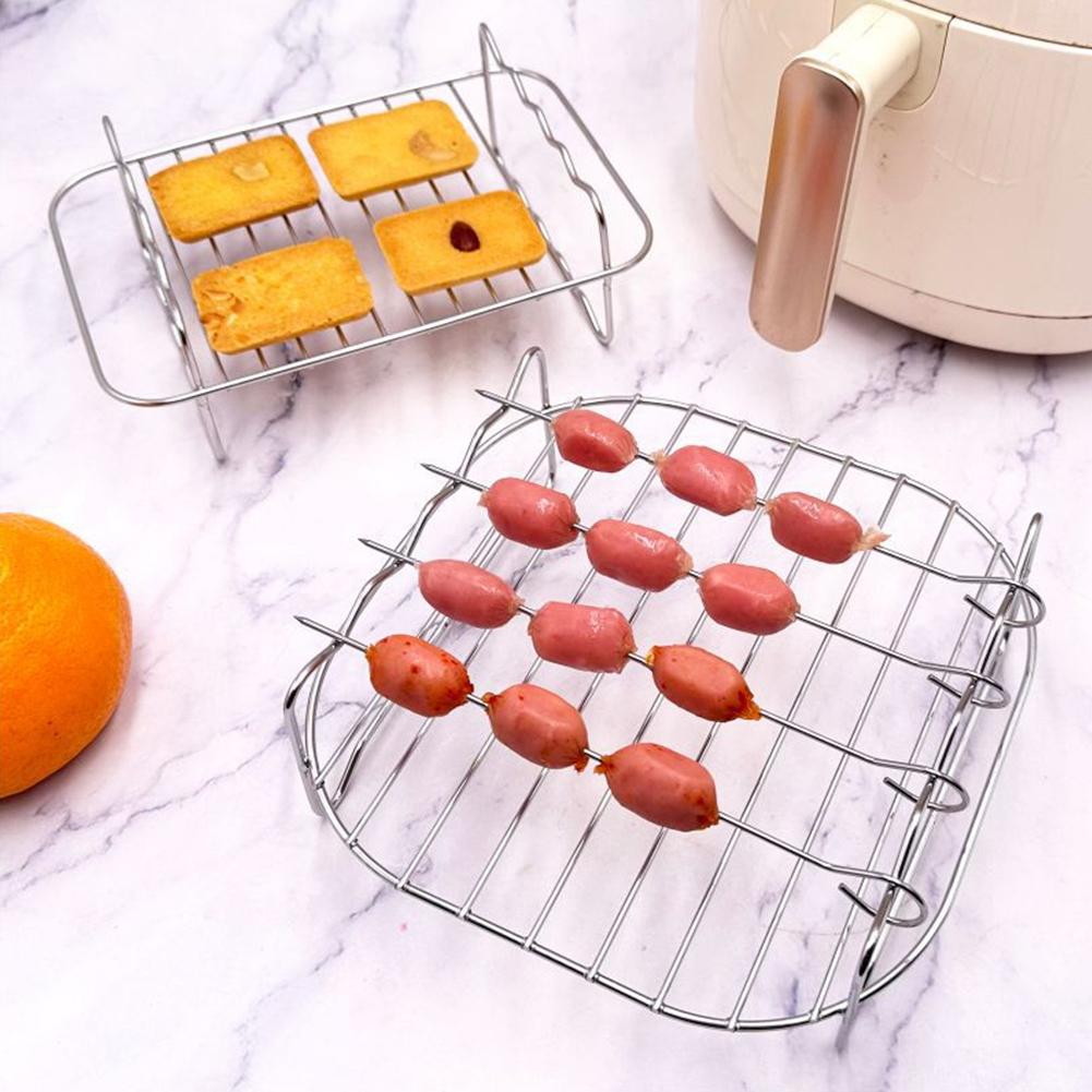 스테인리스 스틸 에어 프라이어 바베큐 그릴 4핀 전기  - Air Fryer Accessories 리뷰 및 가격