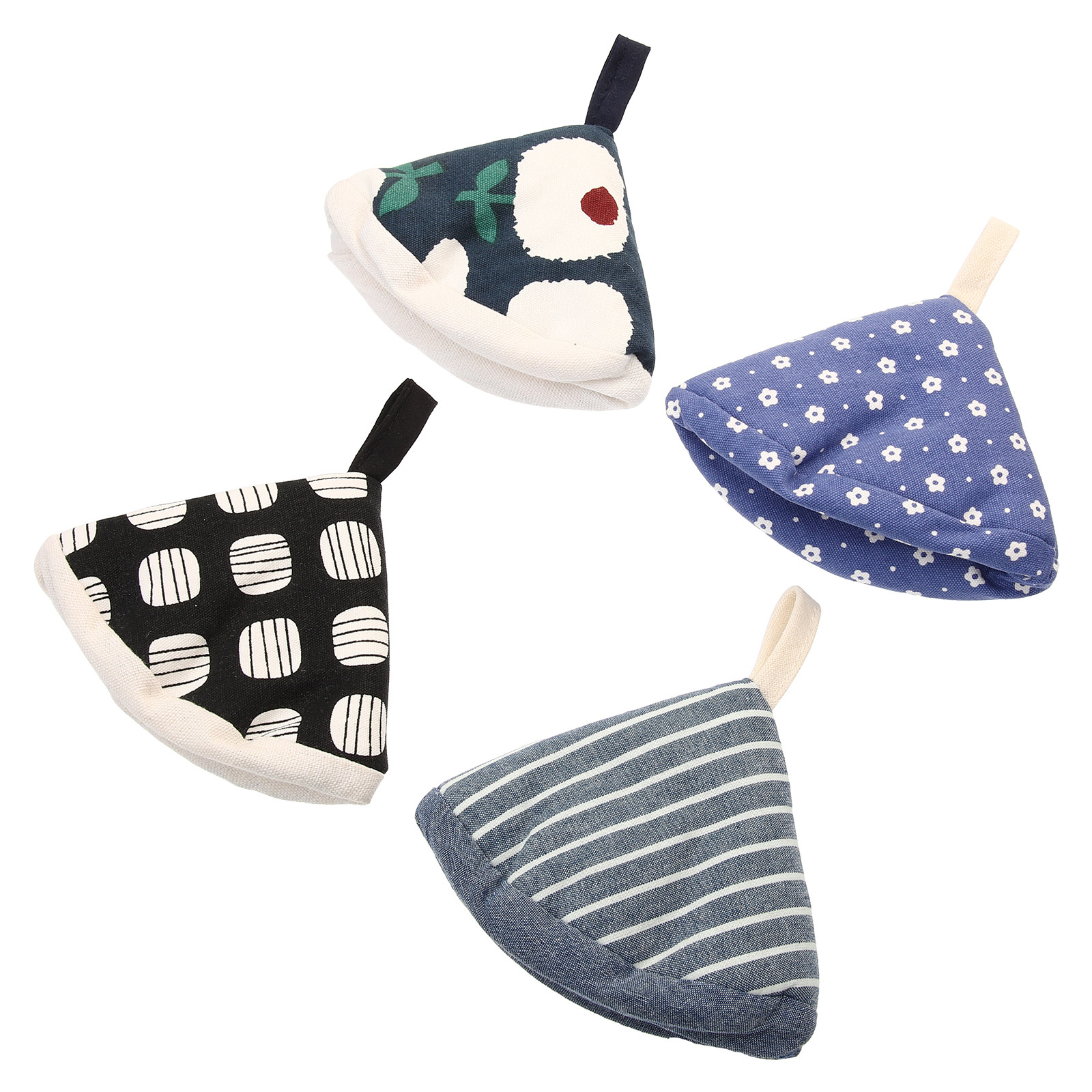 4개입 삼각형 냄비 뚜껑 손잡이 커버, 열 차단 면 손 - Kitchen Gadgets Ideas 리뷰 및 가격