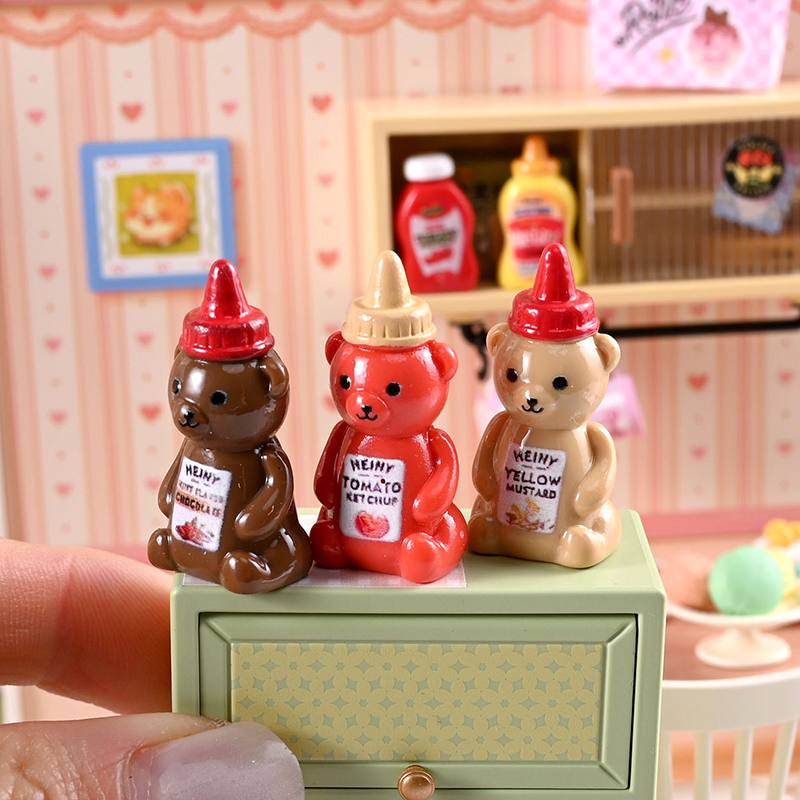 10개 1/12 인형집 모형 작은 곰 잼 병 인형집 미 - Kitchen Gadgets Best 리뷰 및 가격
