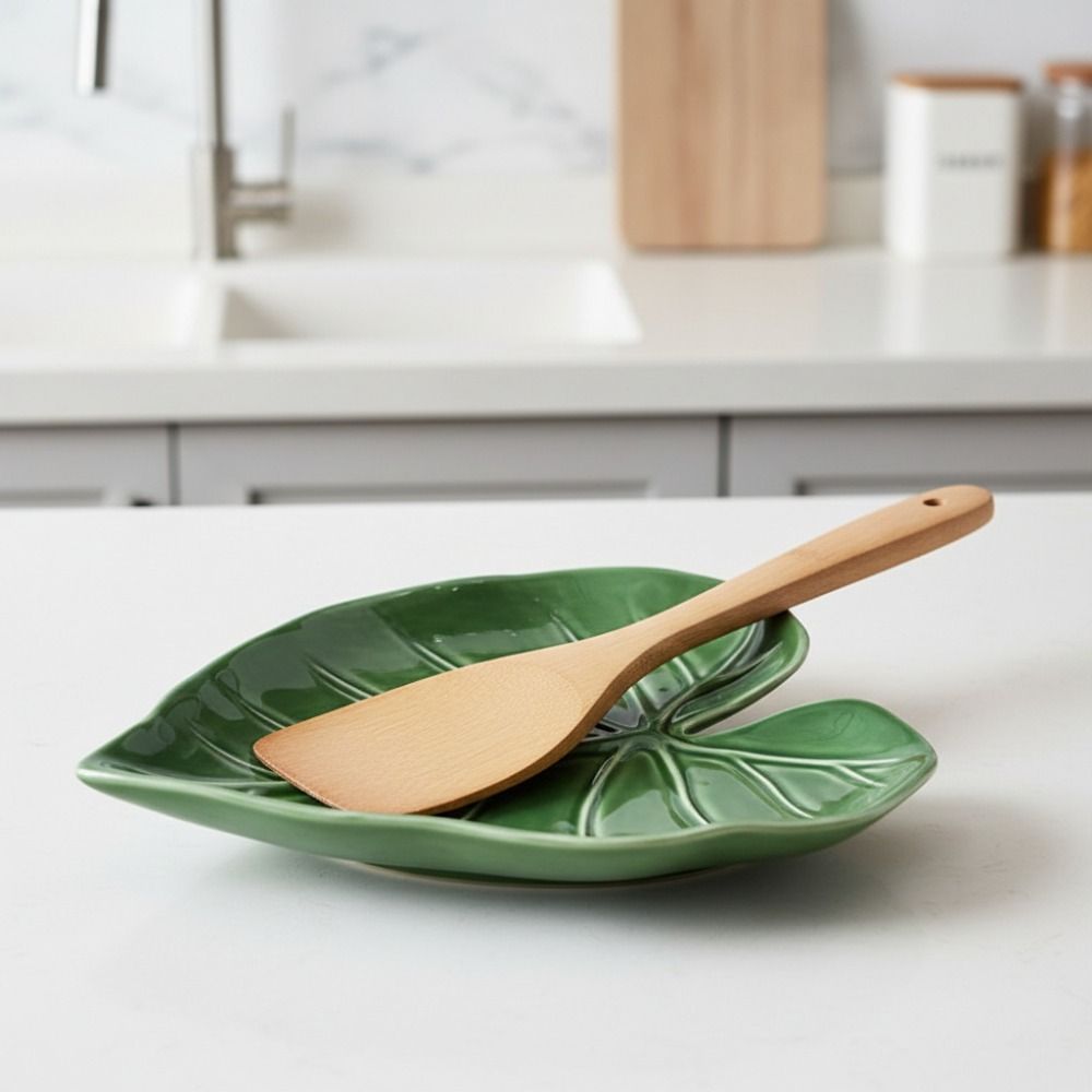 주방용품 세라믹 잎 모양 스푼 홀더 내열성 녹색 주걱  - Kitchen Gadgets Green 리뷰 및 가격