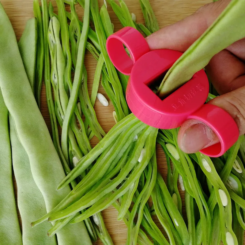 콩 슬라이서 녹색 콩 슬라이서 커터 컷 과일 야채 스트 - Kitchen Gadgets Green 리뷰 및 가격
