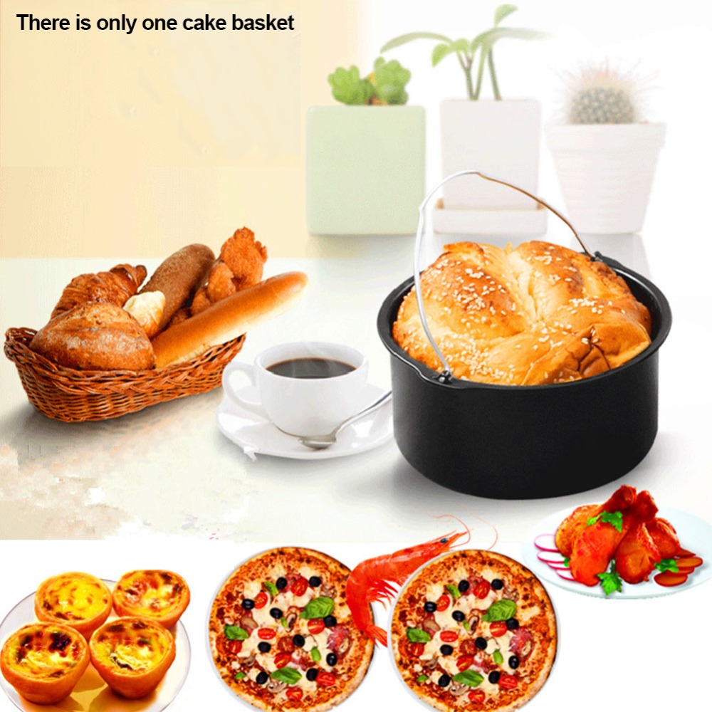논스틱 케이크 몰드 베이킹 트레이 팬, 라운드 로스팅  - Air Fryer Accessories 리뷰 및 가격