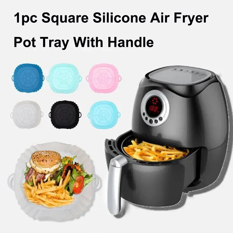 1개 실리콘 에어프라이어 바구니, 피자 튀김 치킨 베이 - Air Fryer Accessories 리뷰 및 가격