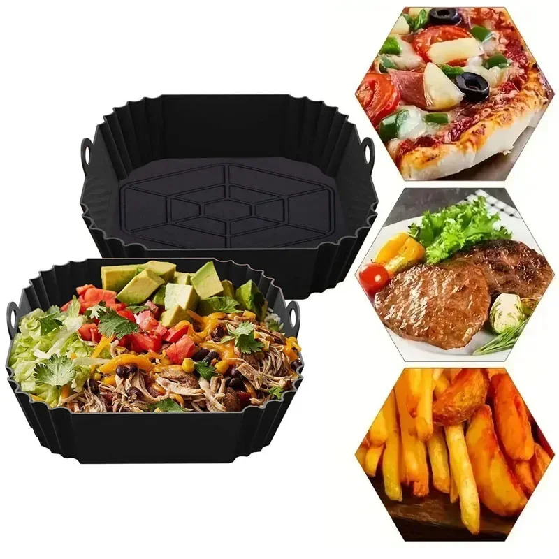 1개 실리콘 에어프라이어 바구니, 피자 튀김 치킨 베이 - Air Fryer Accessories 리뷰 및 가격