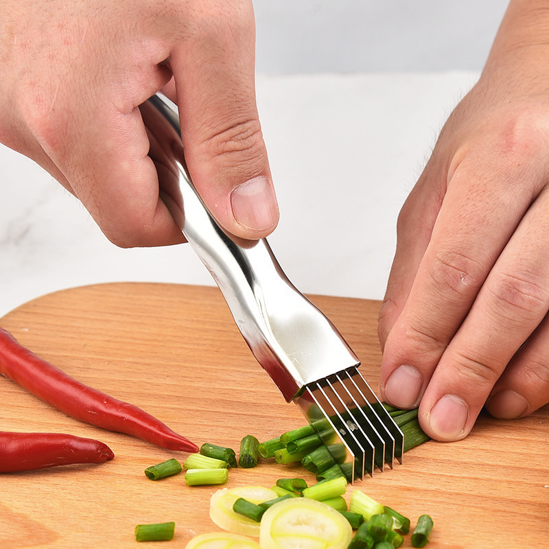 스테인레스 스틸 다진 녹색 양파 칼 Scallion 커 - Kitchen Gadgets Green 리뷰 및 가격