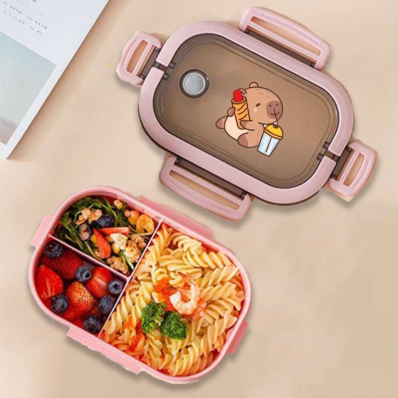 Capybara 도시락 상자 애니메이션 동물 인쇄 식품 - Kitchen Gadgets Best 리뷰 및 가격