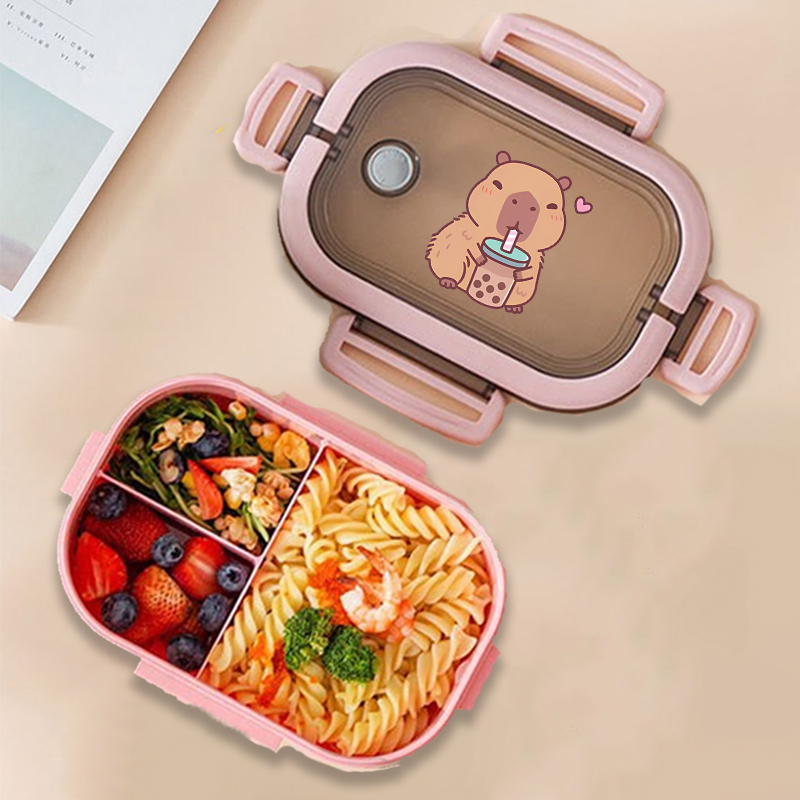 Capybara 도시락 상자 애니메이션 동물 인쇄 식품 - Kitchen Gadgets Best 리뷰 및 가격
