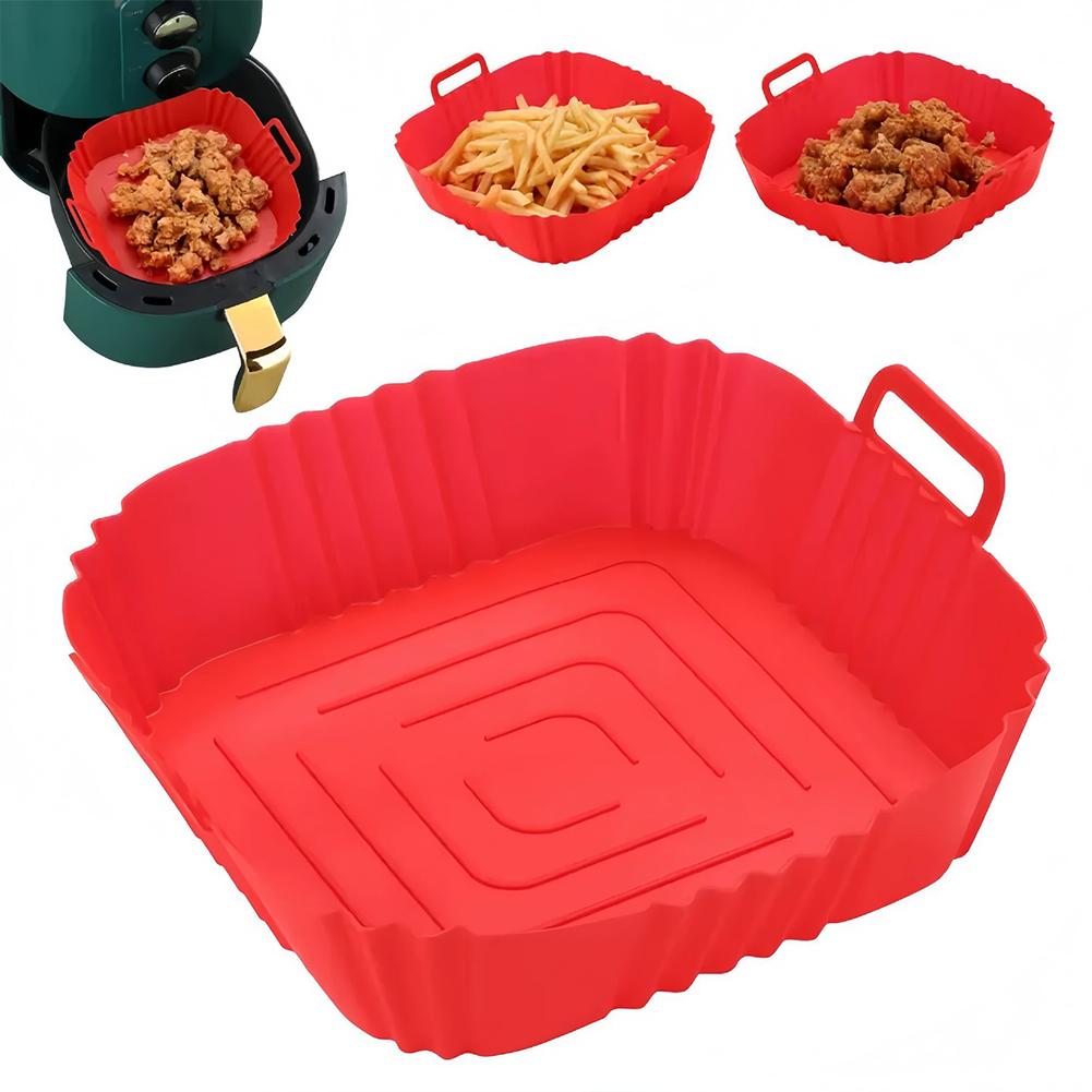 재사용 가능한 에어프라이어 팬 라이너 액세서리 실리콘  - Air Fryer Accessories 리뷰 및 가격