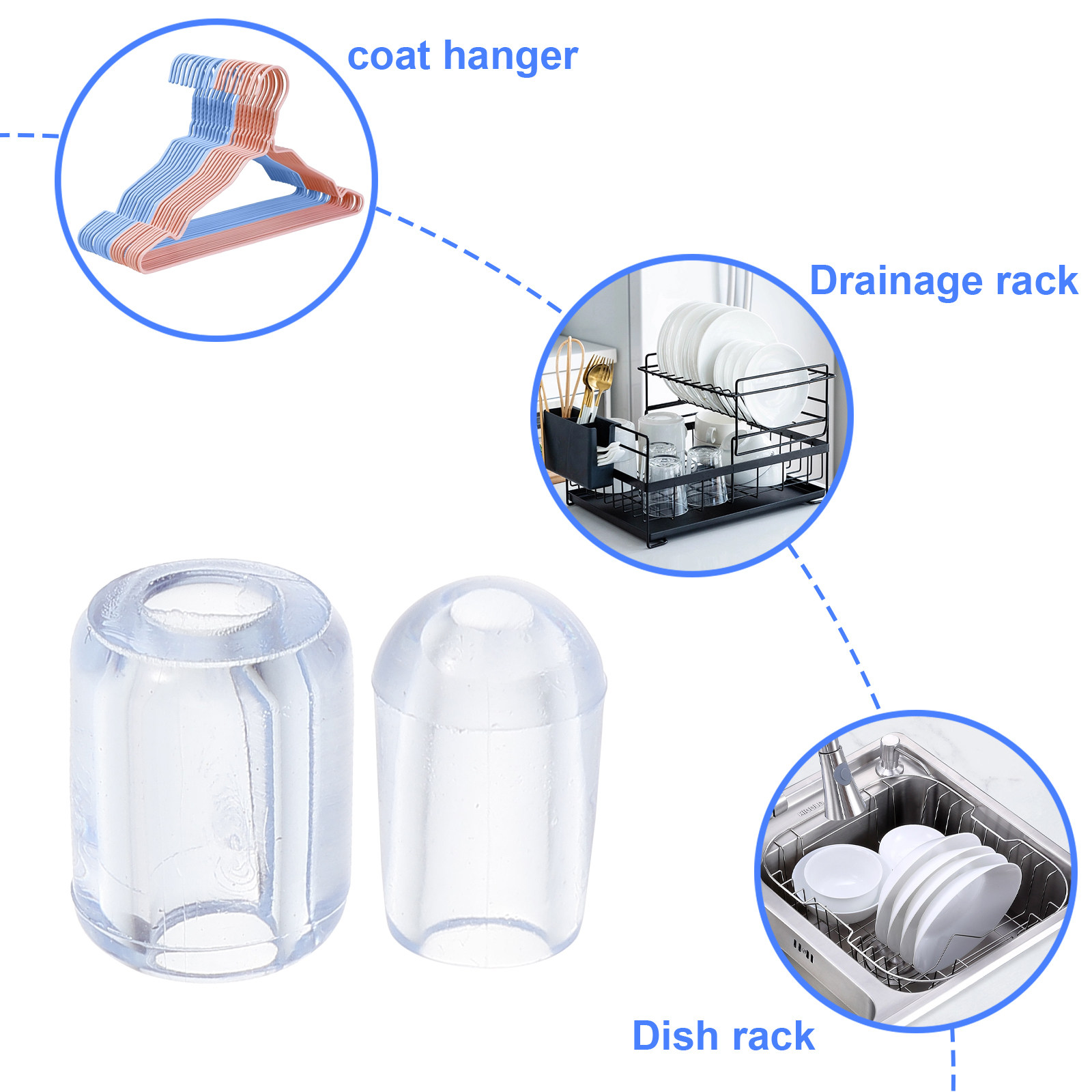 80Pcs 주방 싱크대 그리드 피트 플라스틱 투명 교체 - Kitchen Gadgets Best 리뷰 및 가격