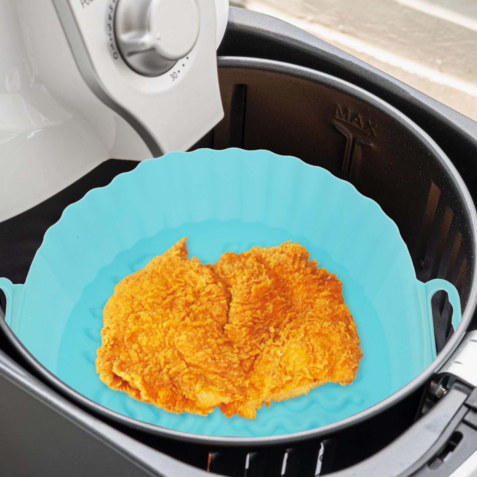 에어 프라이어 용 2Pcs 실리콘 베이킹 매트 논 스틱 - Air Fryer Accessories 리뷰 및 가격