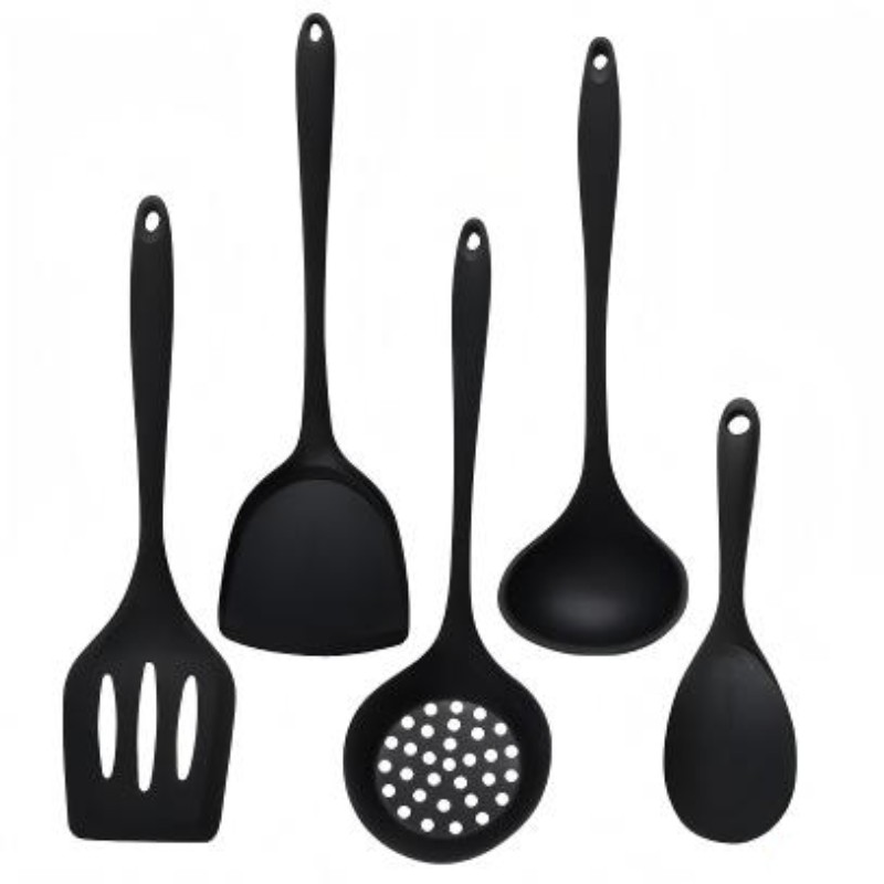 5개입 식품 등급 실리콘 주방 도구 세트 내열성 논스틱 - Kitchen Gadgets Green 리뷰 및 가격