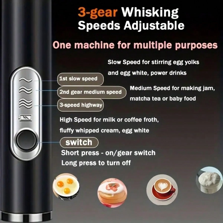 1팩 휴대용 전기 믹서, 계란 거품기, 우유 거품기,  - Kitchen Gadgets Best 리뷰 및 가격