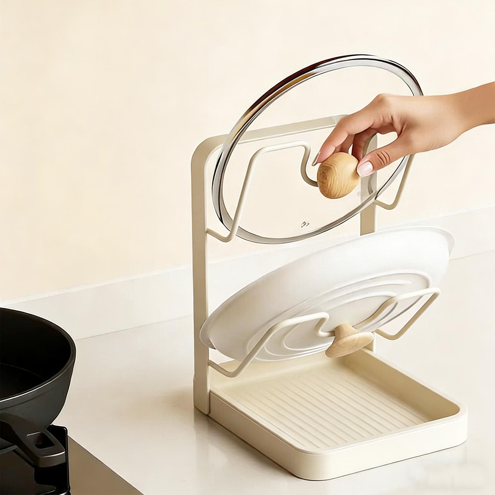 냄비 뚜껑 정리대 미끄럼 방지 주방 수납 스탠드 냄비  - Kitchen Gadgets Under 100 리뷰 및 가격