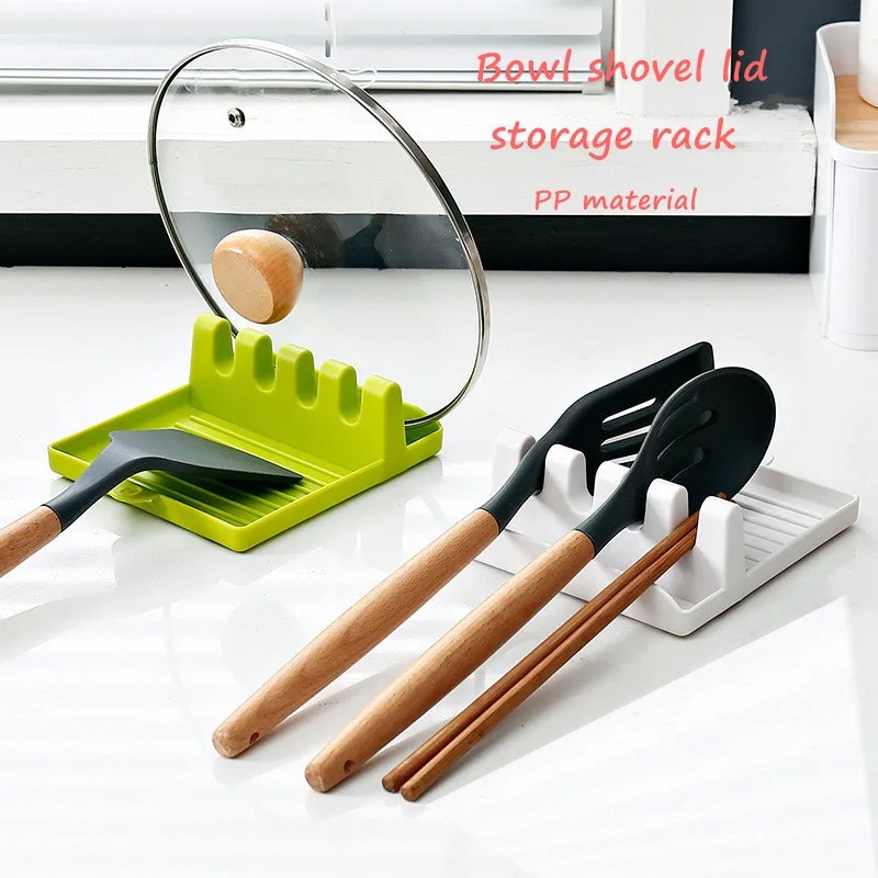 새로운 녹색 냄비 뚜껑 랙 스탠드 플라스틱 숟가락 홀더 - Kitchen Gadgets Under 100 리뷰 및 가격