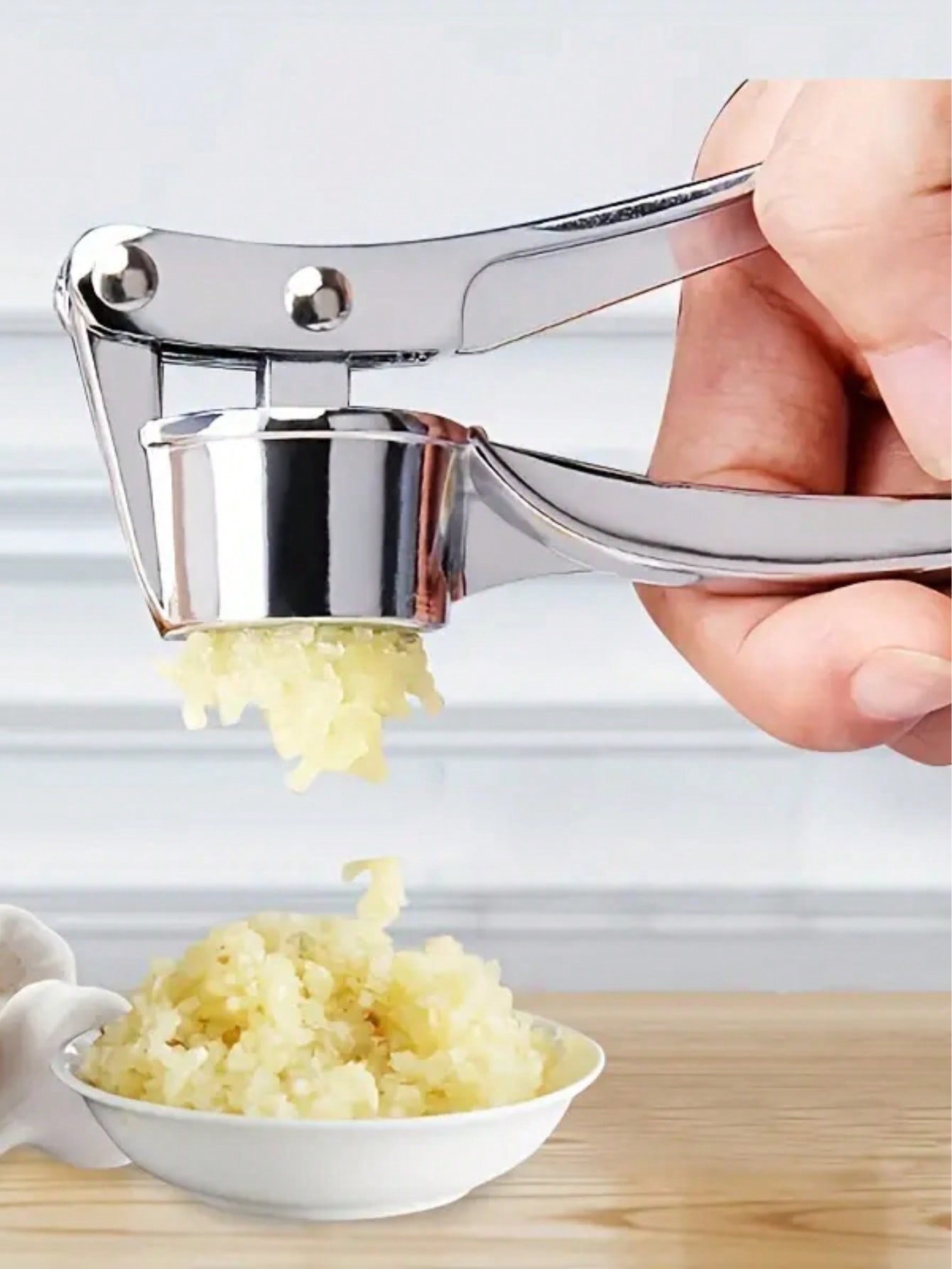 주방용 마늘 프레스 분쇄기 스테인리스 스틸 마늘 다지기 - Manual Garlic Press 리뷰 및 가격