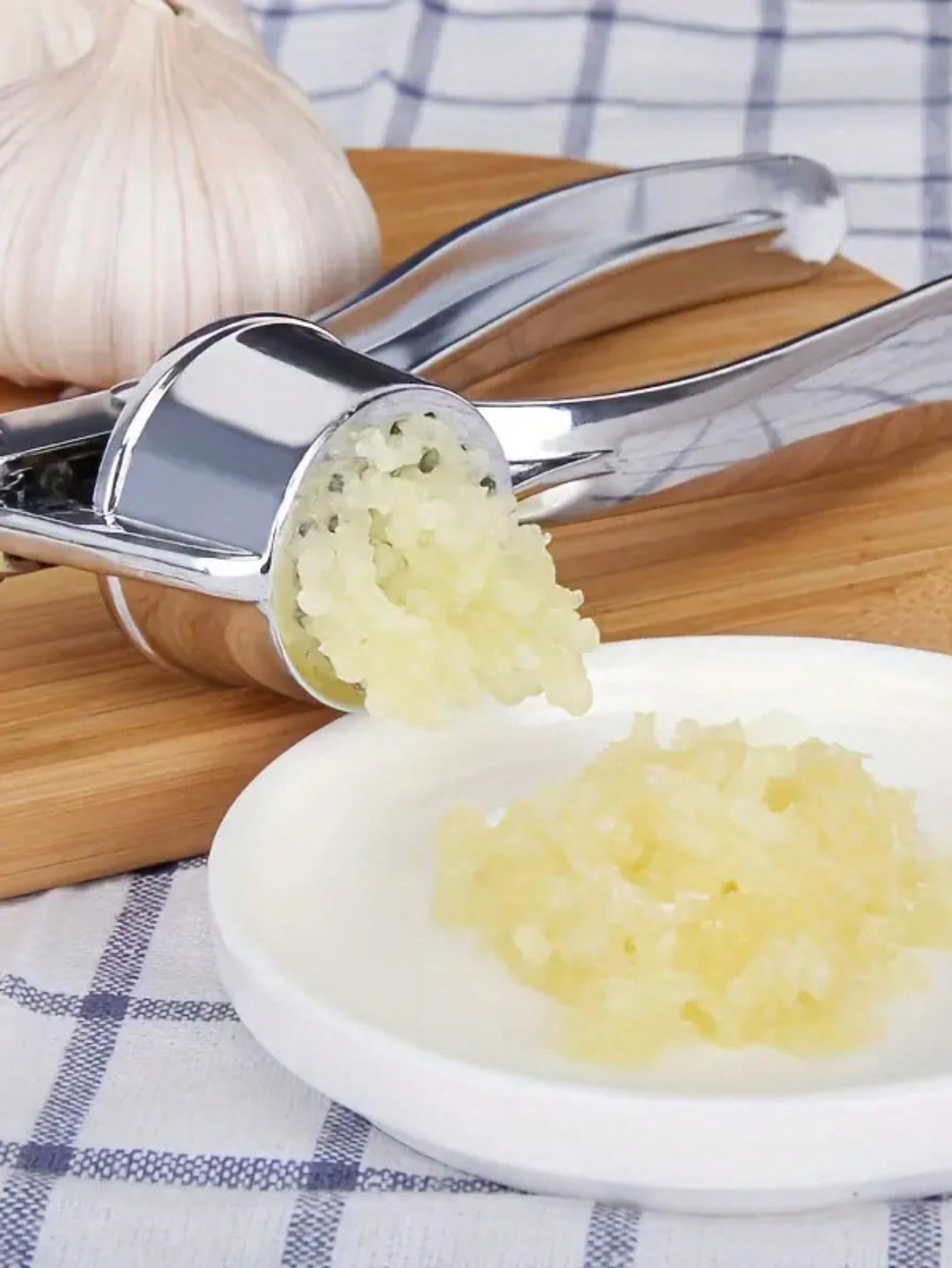 주방용 마늘 프레스 분쇄기 스테인리스 스틸 마늘 다지기 - Manual Garlic Press 리뷰 및 가격