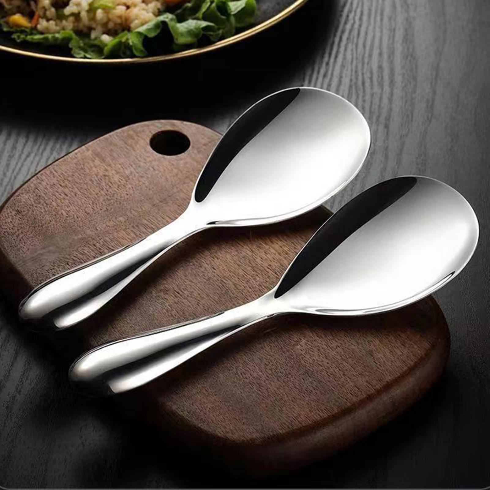 스테인리스 스틸 밥주걱 20.5x7cm 밥 서빙 스푼  - Kitchen Gadgets Under 100 리뷰 및 가격