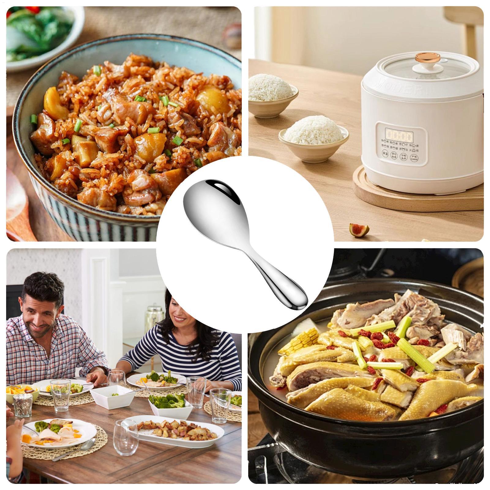 스테인리스 스틸 밥주걱 20.5x7cm 밥 서빙 스푼  - Kitchen Gadgets Under 100 리뷰 및 가격