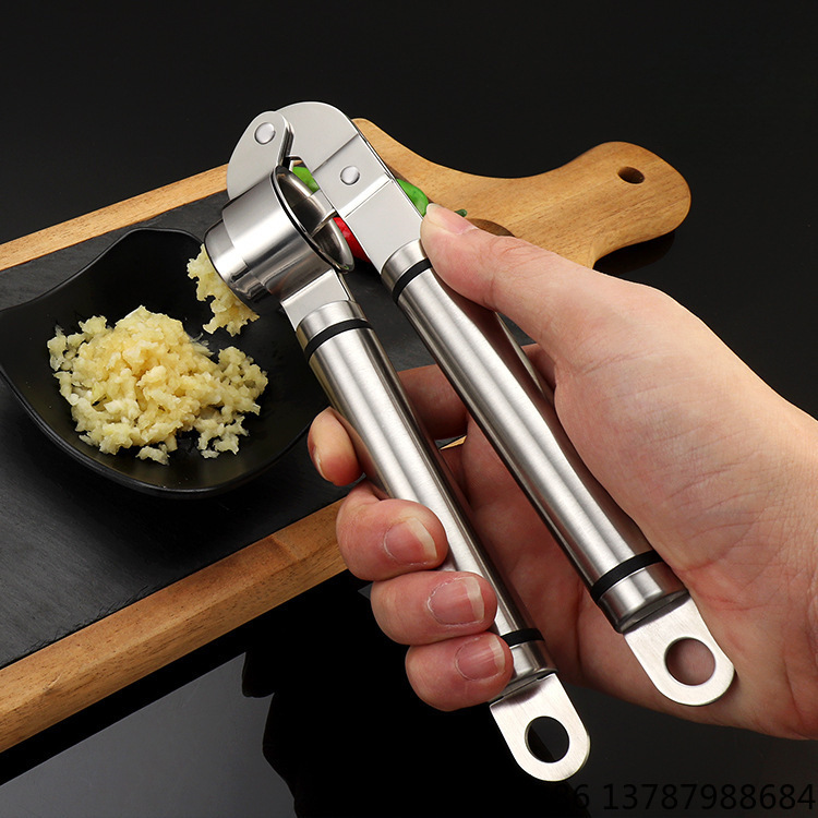 304 스테인리스 스틸 마늘 프레스, 수동 압착, 두꺼 - Manual Garlic Press 리뷰 및 가격