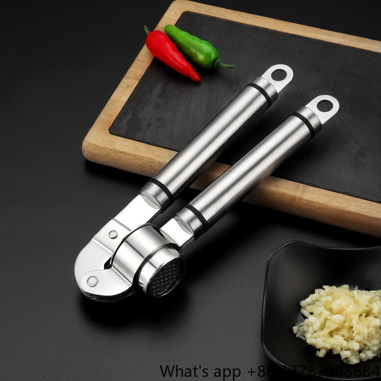 304 스테인리스 스틸 마늘 프레스, 수동 압착, 두꺼 - Manual Garlic Press 리뷰 및 가격