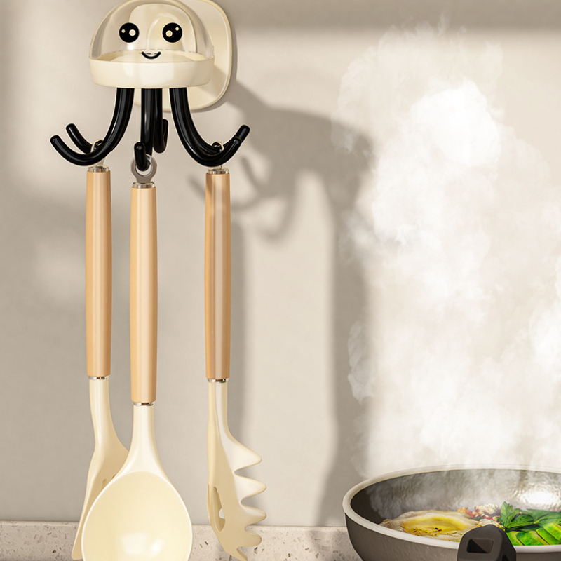 해파리 모양 회전 후크, 강력 접착식 주방 주걱 보관대 - Kitchen Gadgets Under 100 리뷰 및 가격