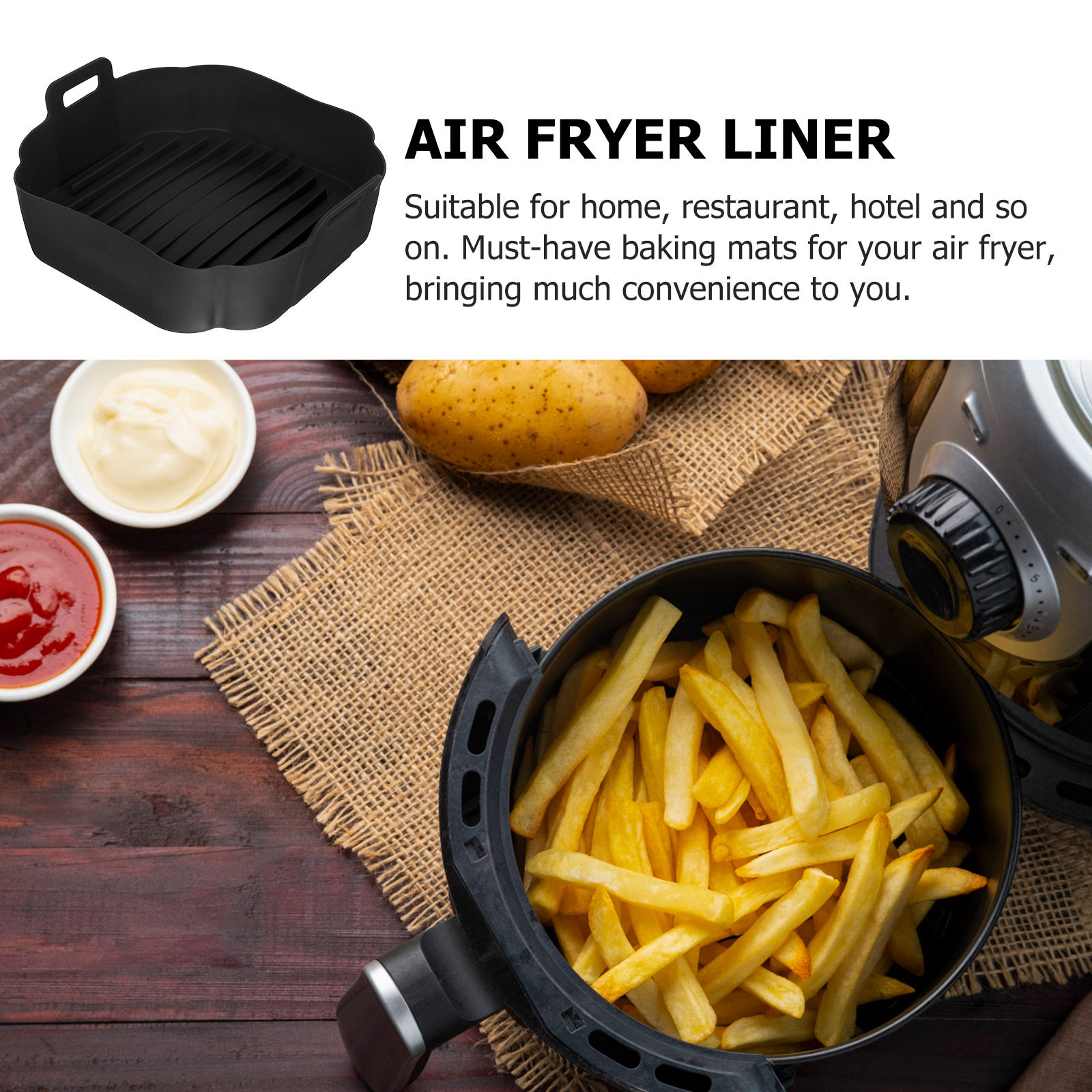 에어프라이어 실리콘 라이너 재사용 가능 논스틱 내열 실 - Air Fryer Accessories 리뷰 및 가격