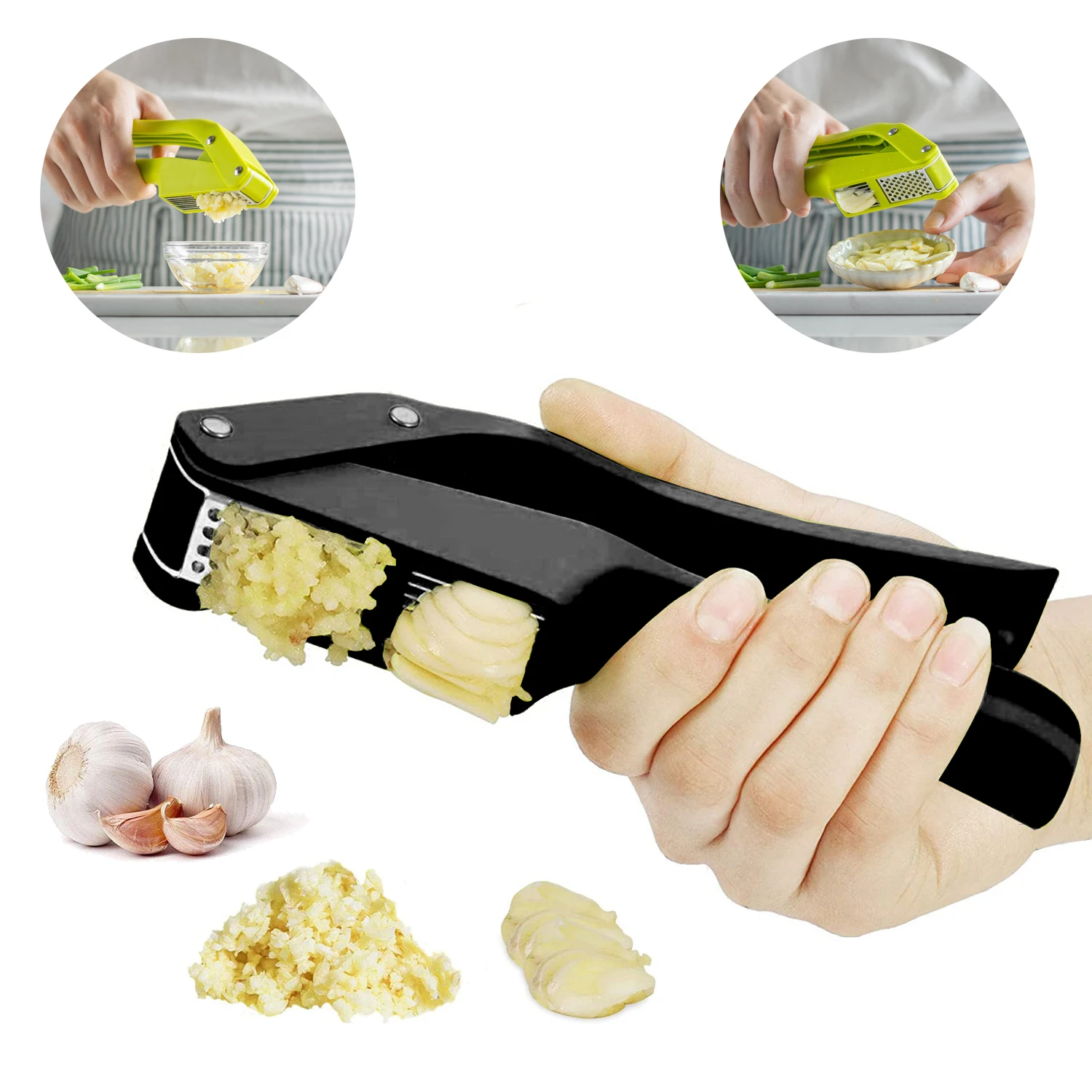 2 in 1 마늘 라이서 및 슬라이서 프레스 마늘 민서 - Kitchen Gadgets Garlic 리뷰 및 가격