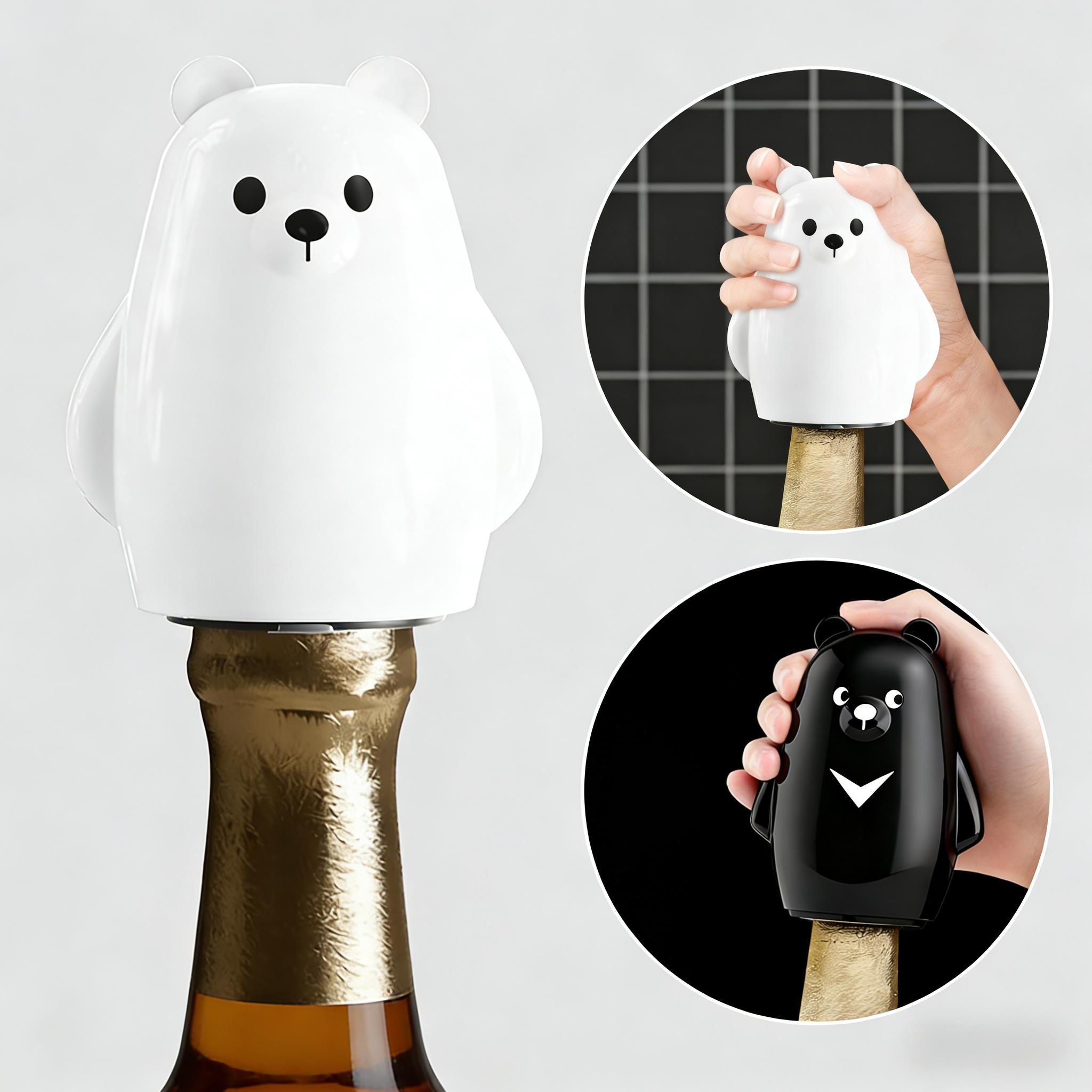 귀여운 흑백 곰 병따개 동물 모양 맥주 캡 오프너 독특 - Kitchen Gadgets Ideas 리뷰 및 가격